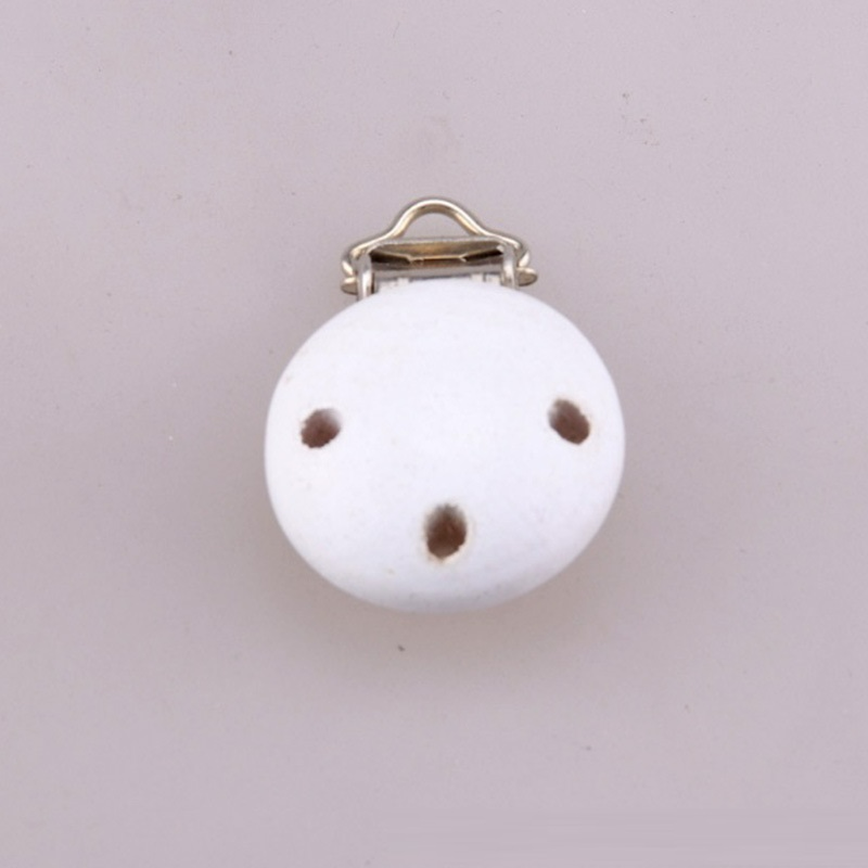 DIY Baby Accessories Wooden Clip with Metal Clasp for Baby Equipment