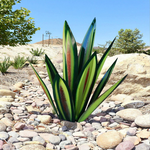 Sonnige Eleganz: Wasserdichte Solar-Gartenlampe in Agavenform