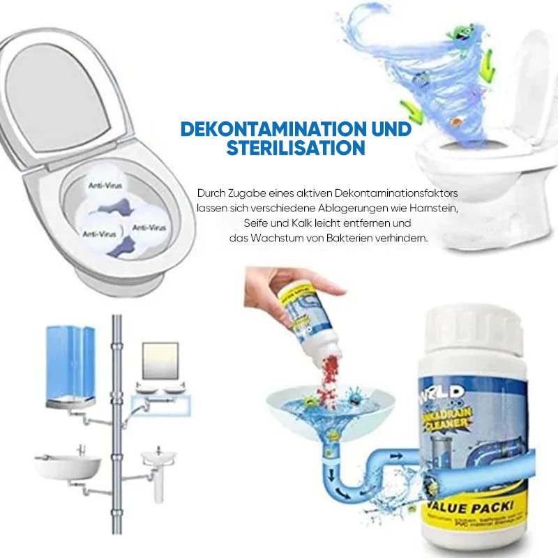 Drain cleaner for clogged pipes
