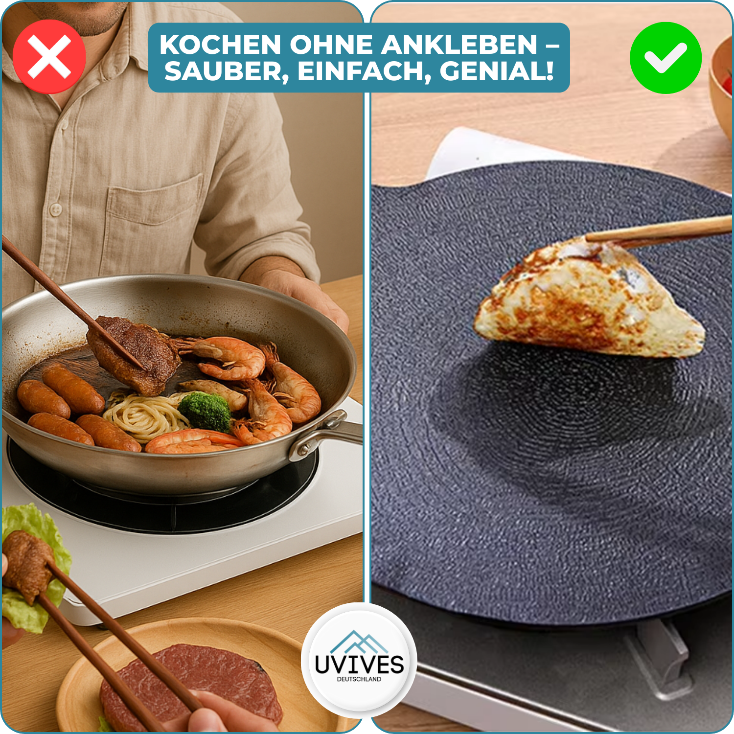 Edelstein Antihaft-Grillpfanne – Perfekt für jede Küche
