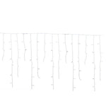 Frostlichter 50m LED Icicle Fairy Lights | IP44 Weatherproof | 36V Low Voltage | Over 500 LEDs | Beautiful Waterfall Effect | Warm White