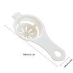 Egg separator for whites and yolks