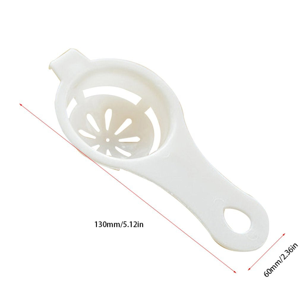 Egg separator for whites and yolks