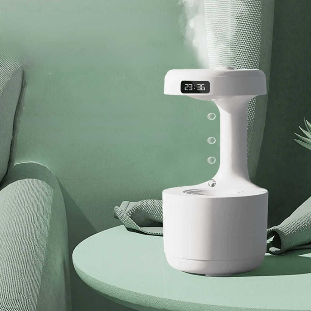 Eleganter Luftbefeuchter mit Ultraschalltechnologie für Schlafzimmer