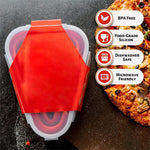 Collapsible airtight pizza container