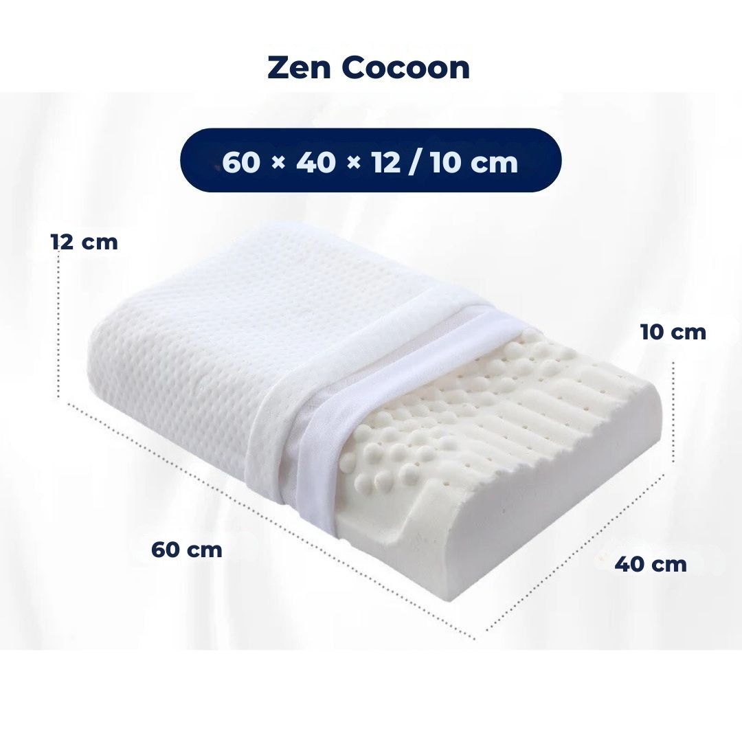 Natural Latex Neck Support Pillow - Orthopedic Pillow for Neck Pain - Comfortable and Supportive - Better Sleep