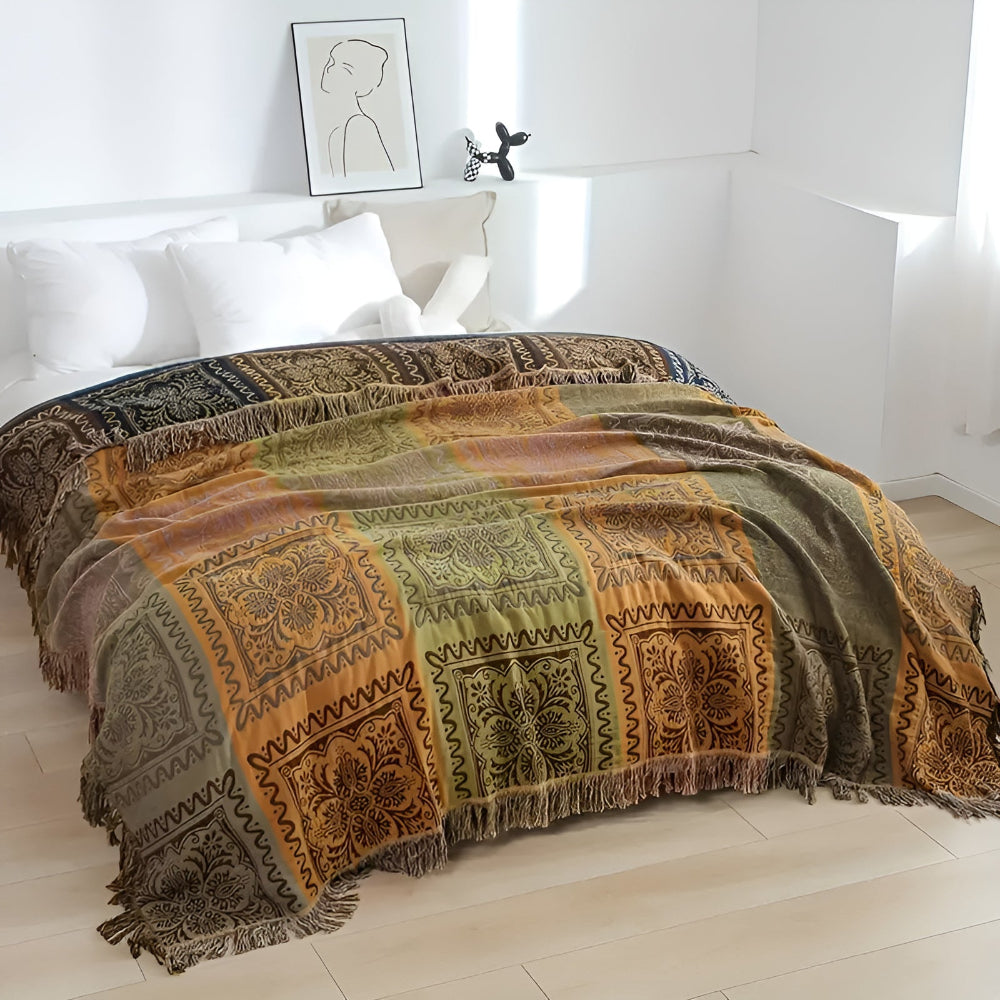 Boho Tassel Blanket for a Cozy Home