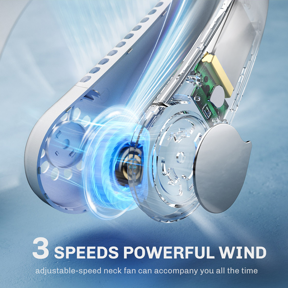 Wearable Neck Fan, bladeless, rechargeable