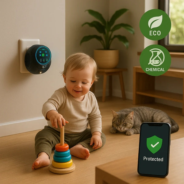 Ultrasonic Mouse Repellent | Chemical-Free, Silent, and Effective for Indoor and Outdoor Use