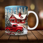 3D Schneemann Keramiktasse - Lustiges Weihnachtsgeschenk