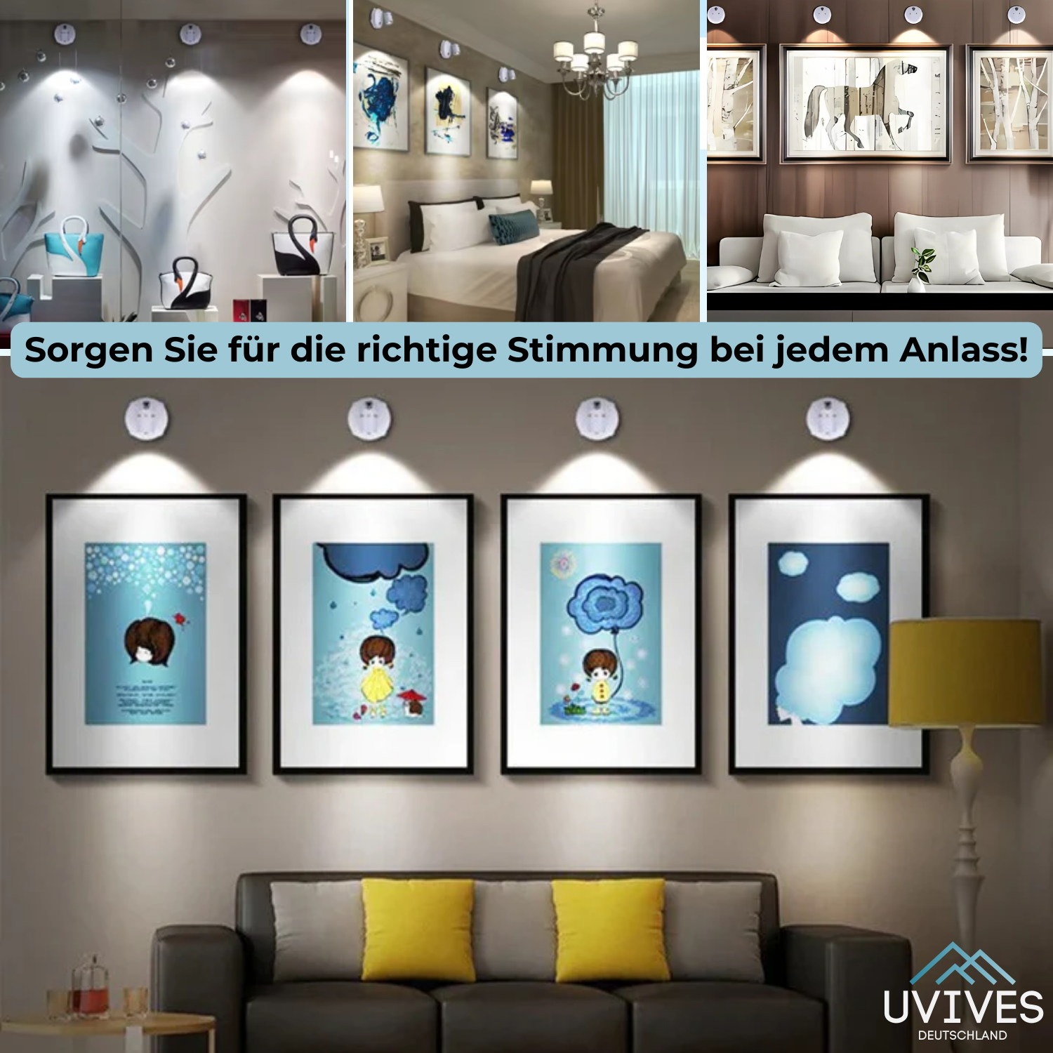 Cordless LED Light – Dimmable with Remote Control