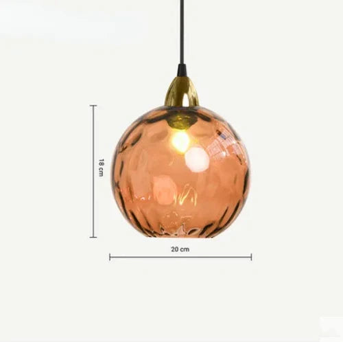Elegant Glass Ball Pendant Lamp – AuraLicht