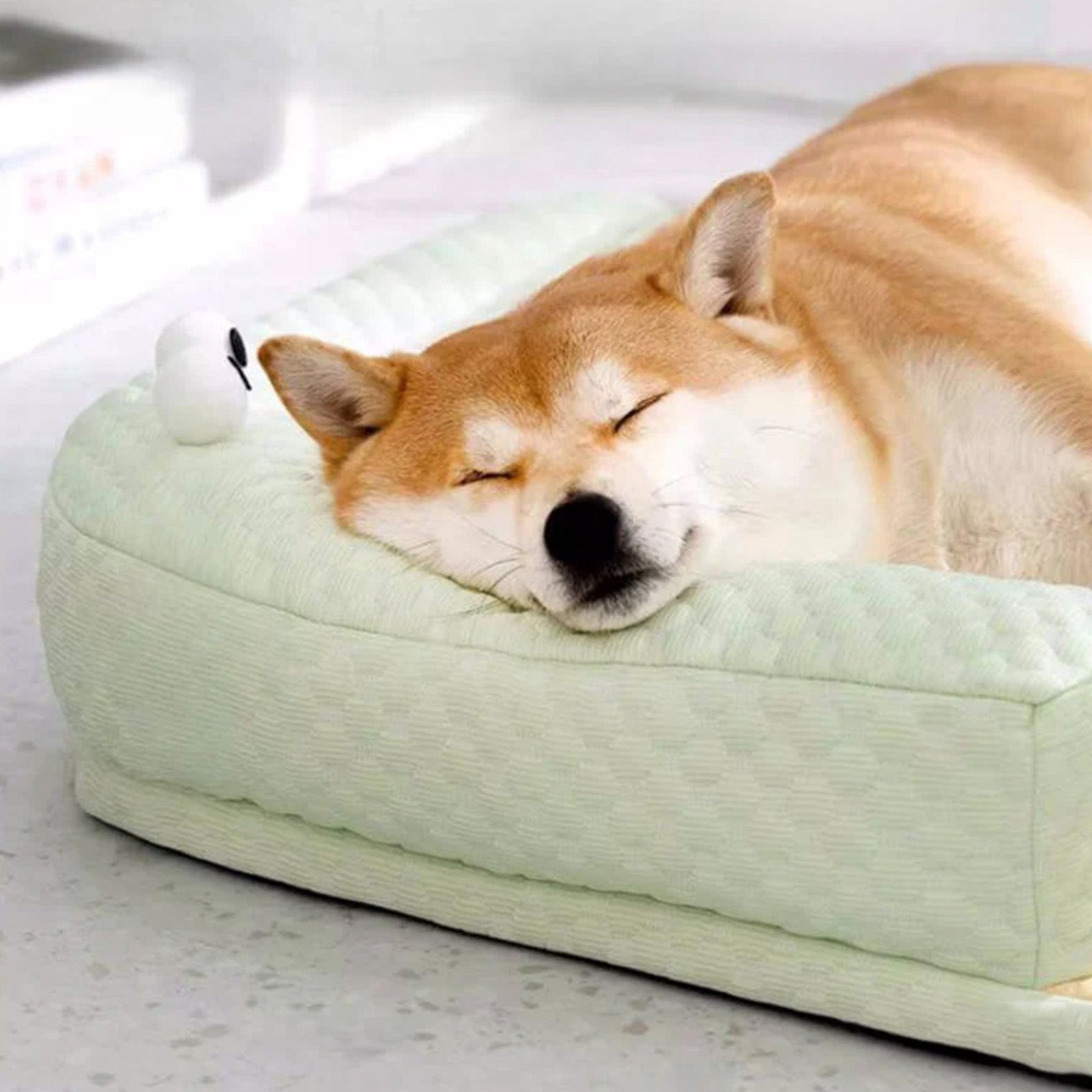 Breathable Cooling Pet Bed with Neck Support, Washable