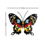 Vibrant Metal Butterflies for Your Wall Decor | Set of 4