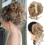 Hair clips for curly bun hairstyles