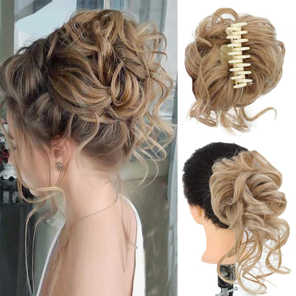 Hair clips for curly bun hairstyles