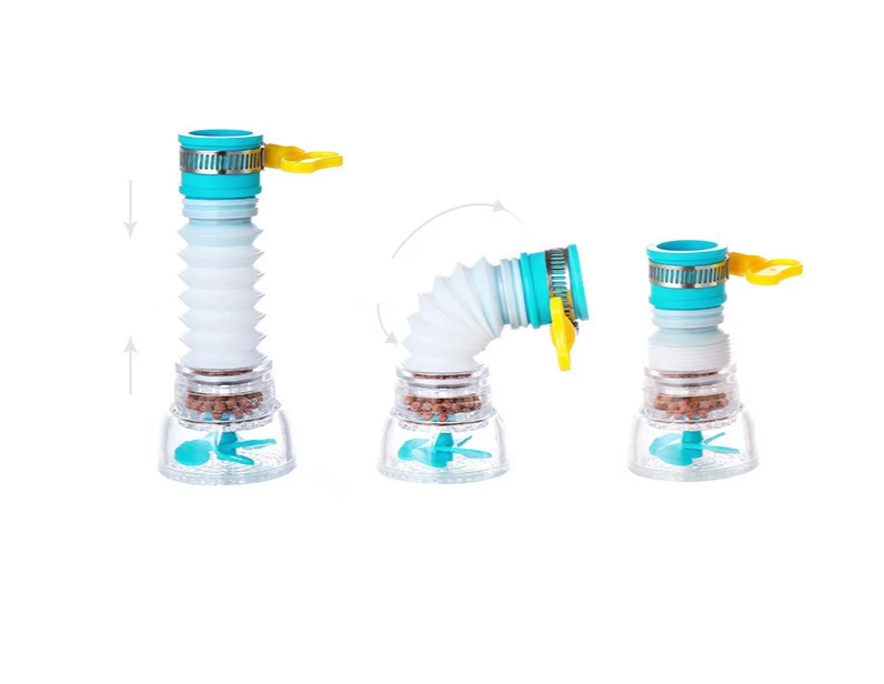 Universal Faucet Attachments with 360° Rotation and Water-Saving Function