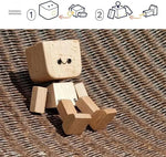 Handgefertigte Holzfigur – Ein Fröhlicher Begleiter für Fahrten