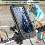 Wasserdichter Handyhalter mit USB und 15W kabellosem Laden für Fahrrad und E-Bike