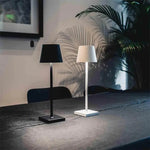 Modern cordless table lamp with touch dimmer and rechargeable battery