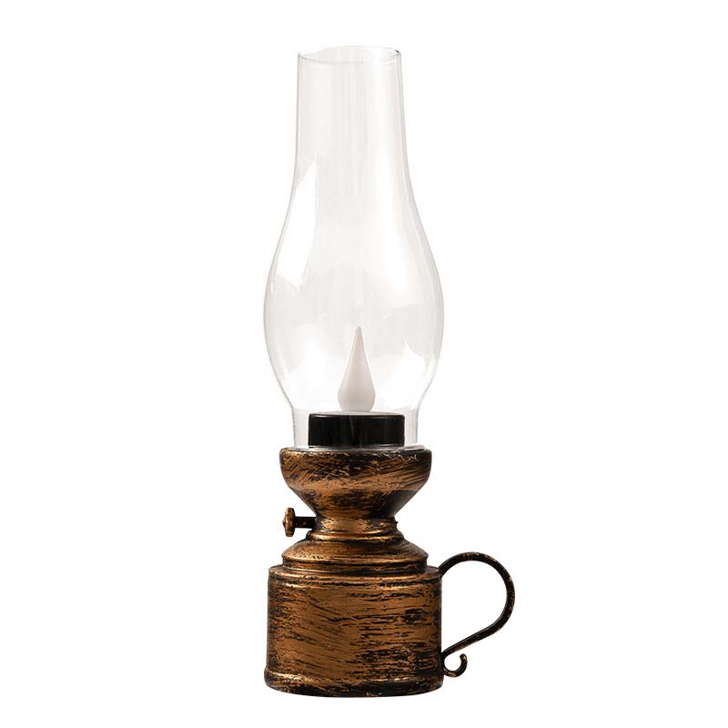 Vintage Oil Lamp with LED Lighting – Electronic