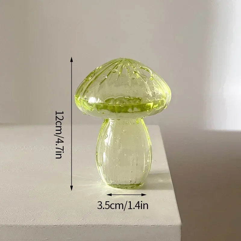 Elegante Pilzglasvase für Hydroponik und Dekoration