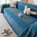 Reversible Sofa Throw with Fringes – Stylish and Cozy