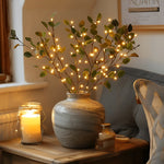 LED Lamp made from Natural Olive Branch – EverLeaf Light for Atmospheric Illumination