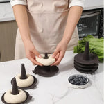 6-piece silicone baking mold set for perfect donuts and pastries