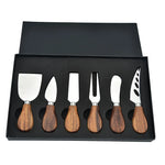 6-Piece Stainless Steel Cheese Knives Set for Charcuterie Boards and Cutlery