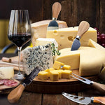 6-Piece Stainless Steel Cheese Knives Set for Charcuterie Boards and Cutlery