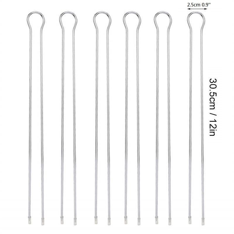 6er Set Edelstahl Grillspieße mit Tasche | GrillGuru