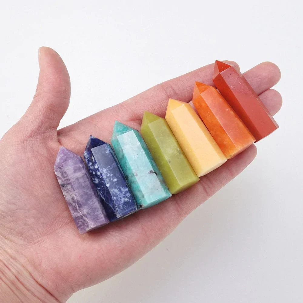 Set aus 7 Heilsteinen in eleganter Geschenkverpackung