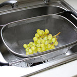Küchenhelfer - Faltbarer Edelstahl-Abtropfkörbchen