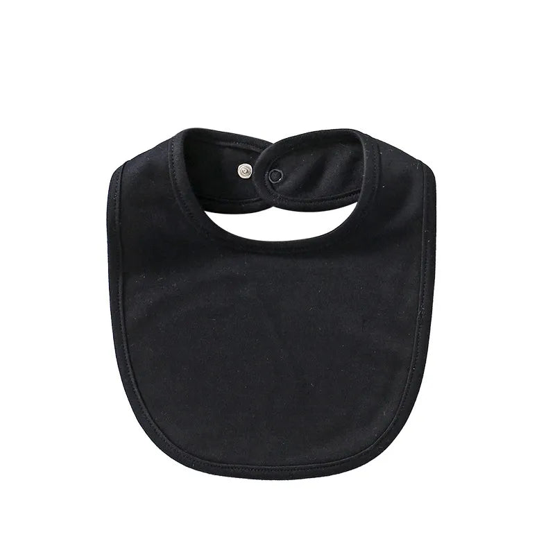 Absorbent Baby Bibs Made of Soft Cotton – Skin-Friendly with Snap Fastener