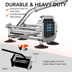 Robust stainless steel vegetable cutter with 2 cutting inserts