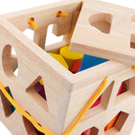 Wooden Cubes for Montessori: Shapes and Colors Learning Toy