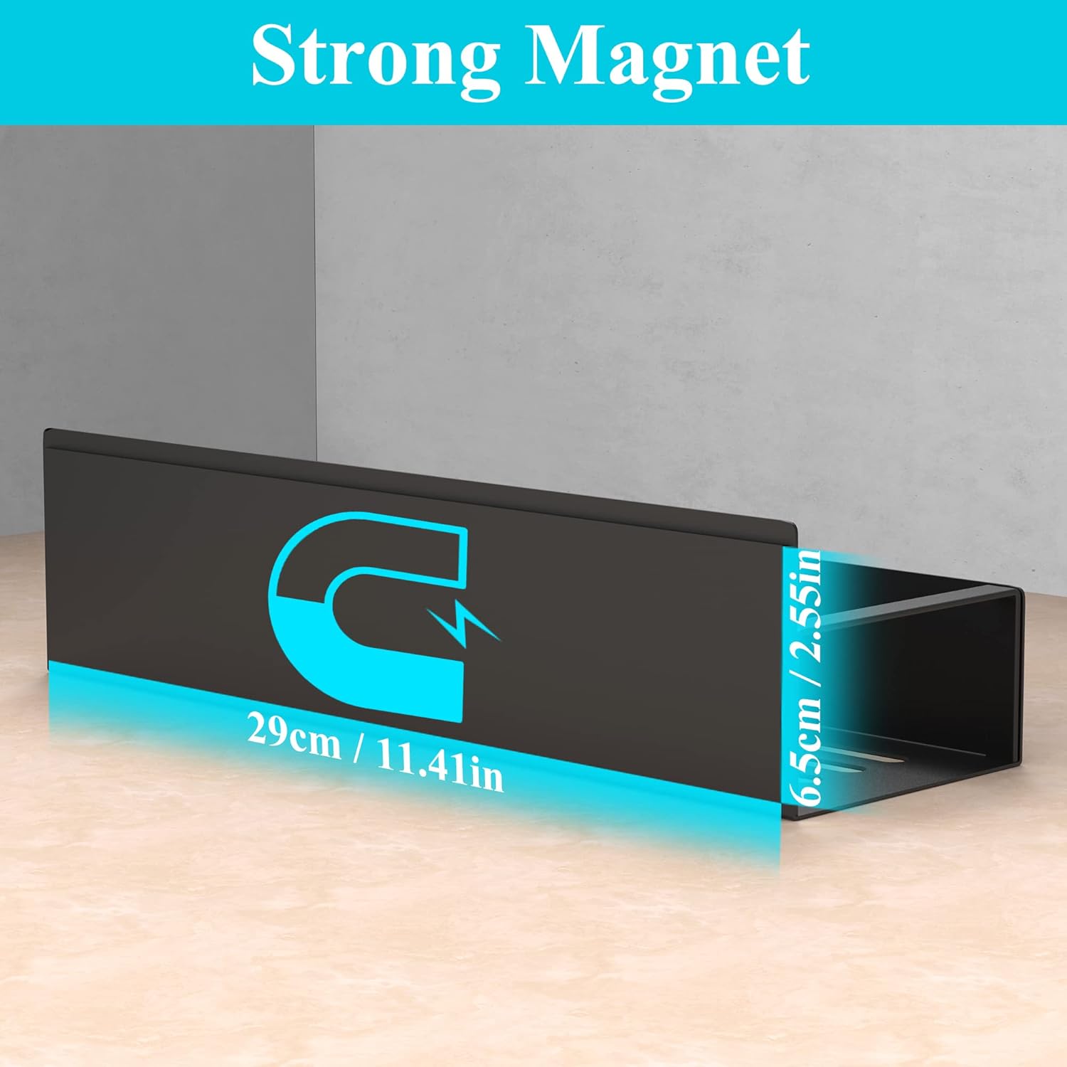 Magnetic Spice Rack Set with 4 Pieces - Robust Design