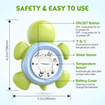 Sicheres Babybadthermometer mit Farbdisplay und Warnsystem