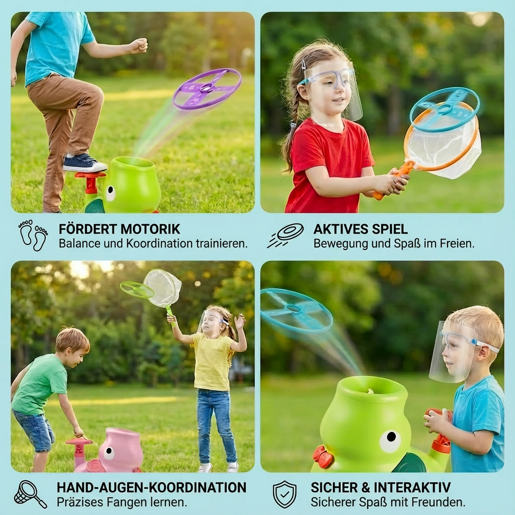 Landing Net Toy for Frisbee Throwing Game