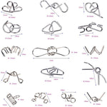Set aus Metall-Puzzle-Ringen