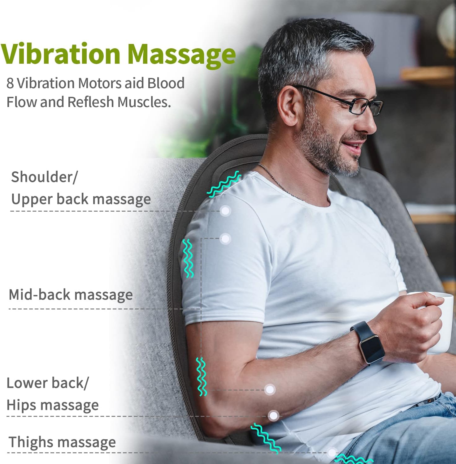 Wärmendes Massagekissen für entspannte Fahrten