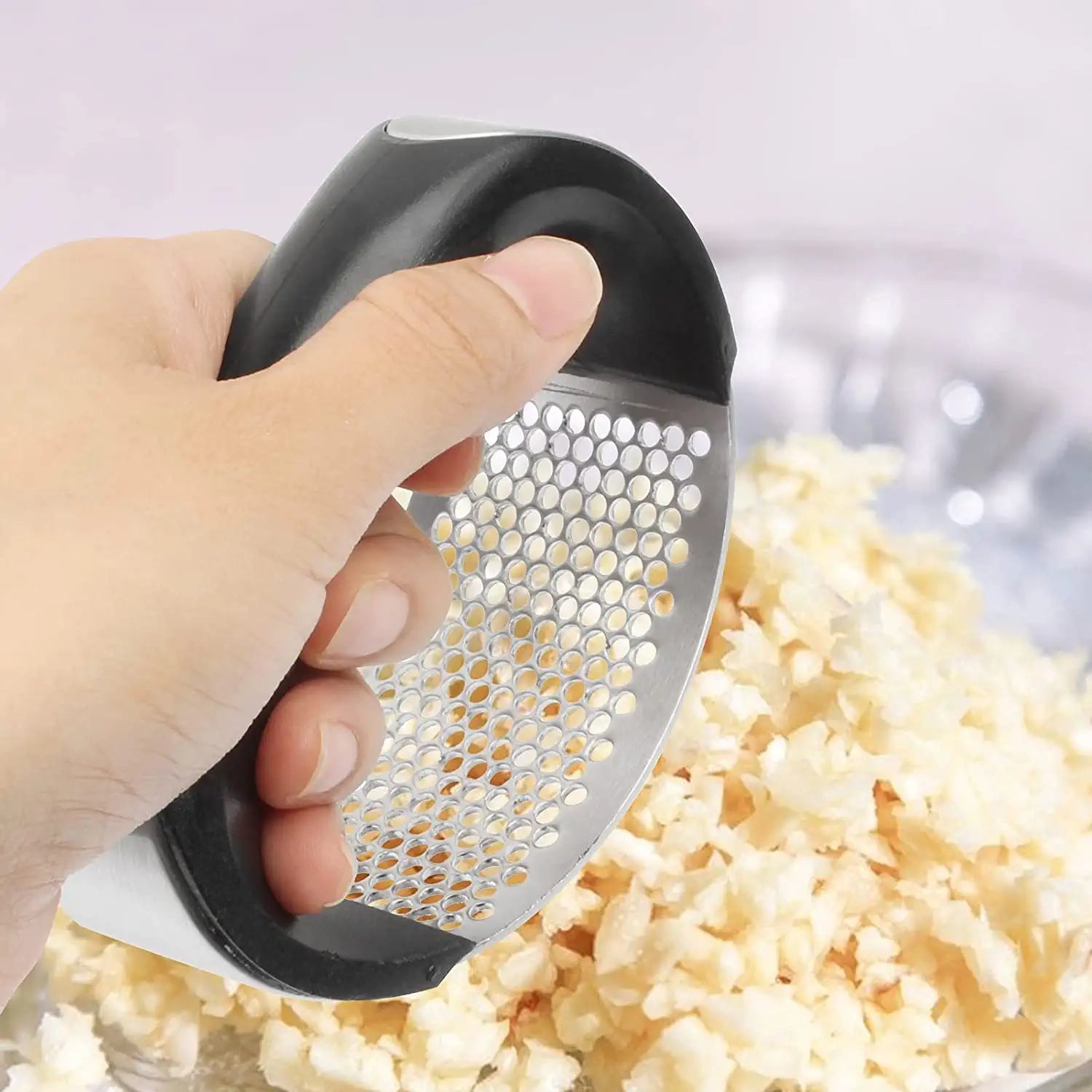 Effiziente Knoblauch- und Gemüsepressmaschine aus Edelstahl