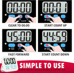 Practical Kitchen Timer with Large Display – Set of 2