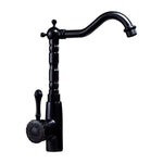 Elegant kitchen faucet with swivel spout and lever handle