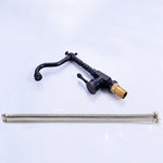 Elegant kitchen faucet with swivel spout and lever handle