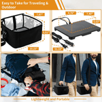 Electric Portable Food Warmer Lunch Box with 3-in-1 Plug