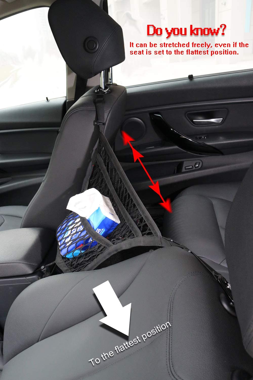 3-lagiger Auto-Organizer für maximalen Stauraum