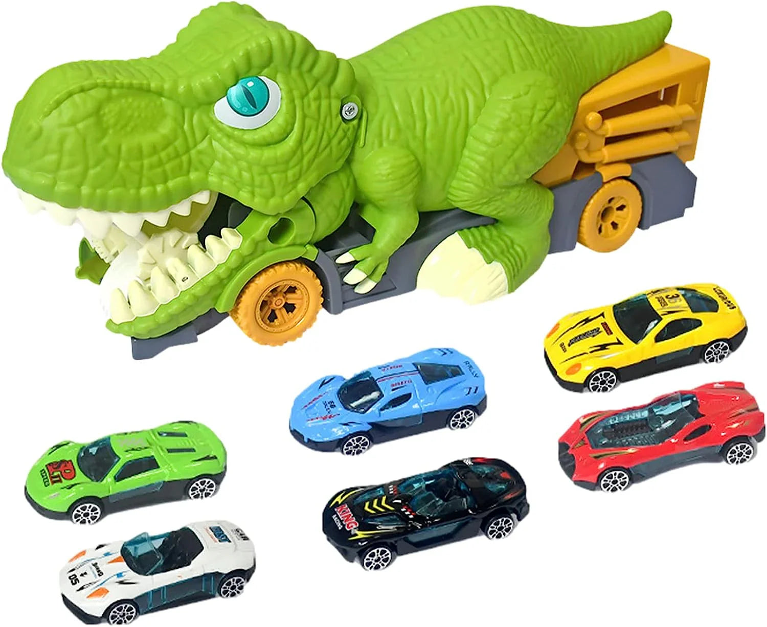 Spielzeugauto mit Dinosaurier-Thema – Abenteuer im Urzeitalter
