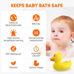 Sicheres Babybadthermometer mit Farbdisplay und Warnsystem